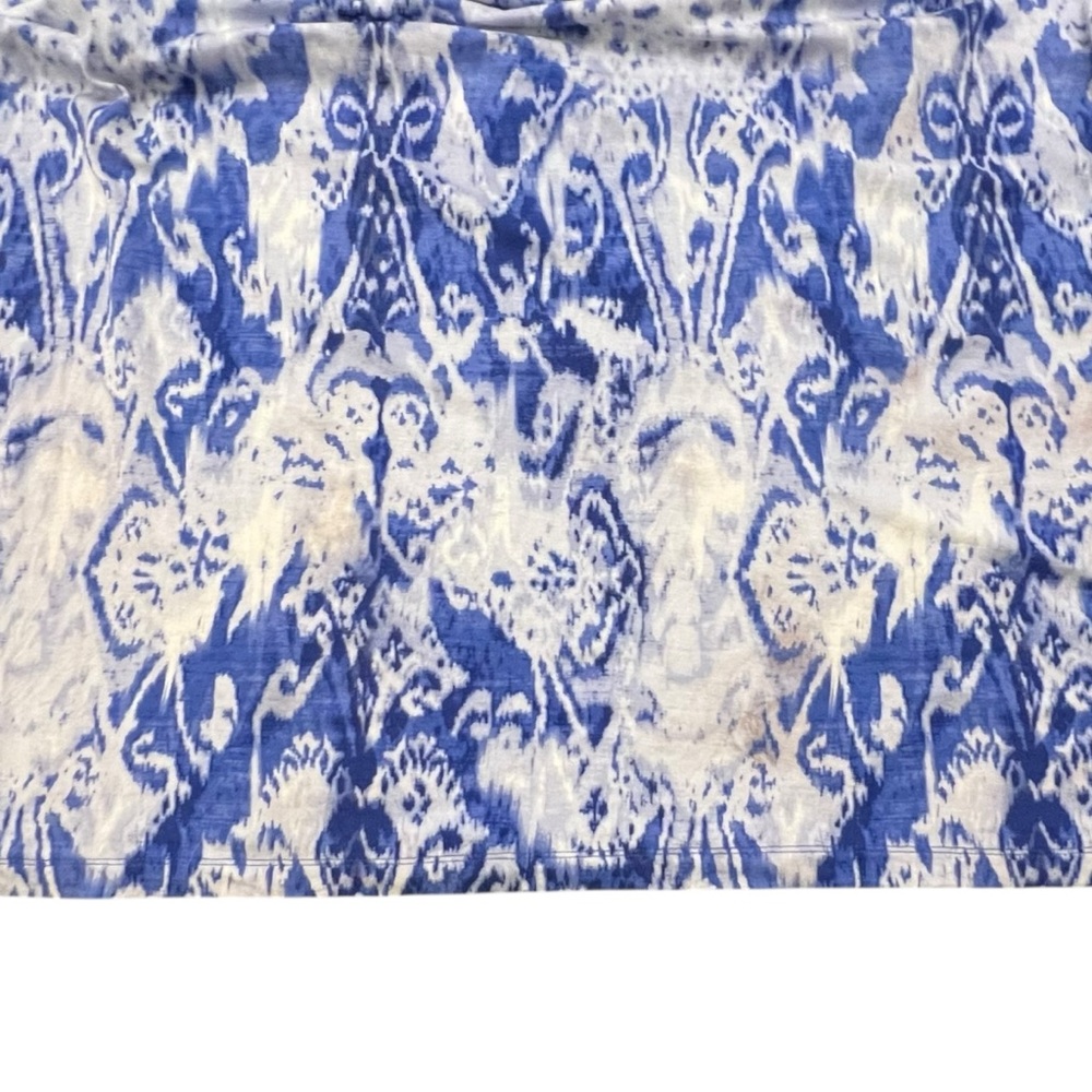 Carole Little Dress Ruched Maxi Cami Halter Empire Blue Tie Dye Boho Hippie XL - Picture 14 of 15